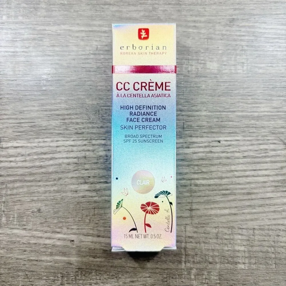 Erborion CC Cream Clair / Fair with Centella Asiatica New In Box
